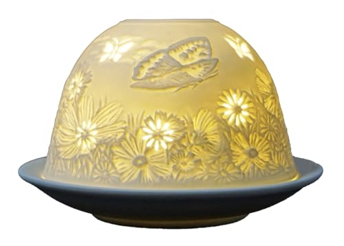 CBK-MS Dome Light Sommerwiese mit Schmetterlinge Teelicht Windlicht Teelicht Halter von CBK-MS