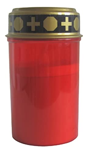 LED Grabkerze rot flackernd 12 cm hoch Batteriebetrieb Grablicht LED Kerzen von CBK-MS