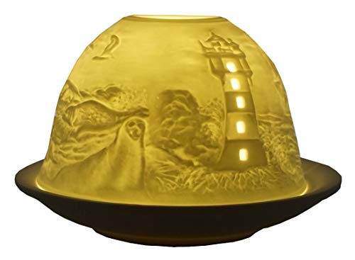 CBK-MS Teelichthalter Leuchtturm Seehunde Strand Meer Teelicht Windlicht Dome Light CBK-MS Teelichthalter Leuchtturm Seehunde Strand Meer Teelicht Windlicht Dome Light von CBK-MS