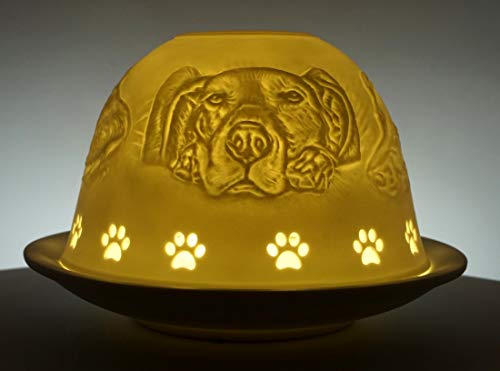 CBK-MS Windlicht Hunde Hundepfoten Welpe Welpen Hund Dome Light Teelicht Teelichthalter von CBK-MS