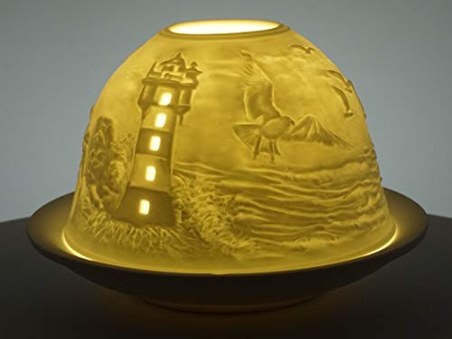 CBK-MS Windlicht Leuchtturm Strand und Seehunde Dome Light Teelicht Teelichthalte CBK-MS Windlicht Leuchtturm Strand und Seehunde Dome Light Teelicht Teelichthalte von CBK-MS