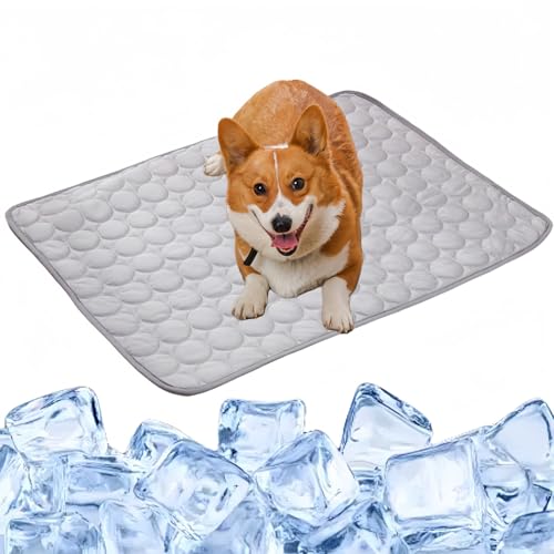 Selbstkühlende Haustiermatte, Hunde-Kühlmatte für Hunde, langlebige Kühlmatte, für Hunde und Katzen im heißen Sommer, ungiftiges Gel, selbstkühlendes Pad, für sommerliche Wärmeentlastung im Garten Selbstkühlende Haustiermatte, Hunde-Kühlmatte für Hunde, langlebige Kühlmatte, für Hunde und Katzen im heißen Sommer, ungiftiges Gel, selbstkühlendes Pad, für sommerliche Wärmeentlastung im Garten von CBOFOL