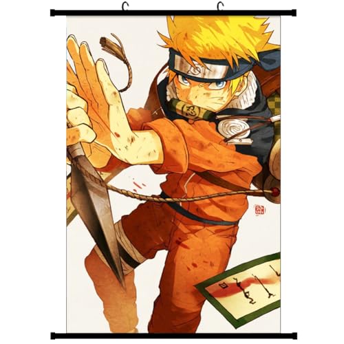 CBOSNF Na-ruto Anime Poster Scrollen Anime Wall Art Bilder Hängendes Bild Kinder Na-ruto Schlafzimmer Dekoration Leinwand HD gedruckte Leinwand Rahmen Malerei for Home Living Room Bedroom 40x60cm von CBOSNF