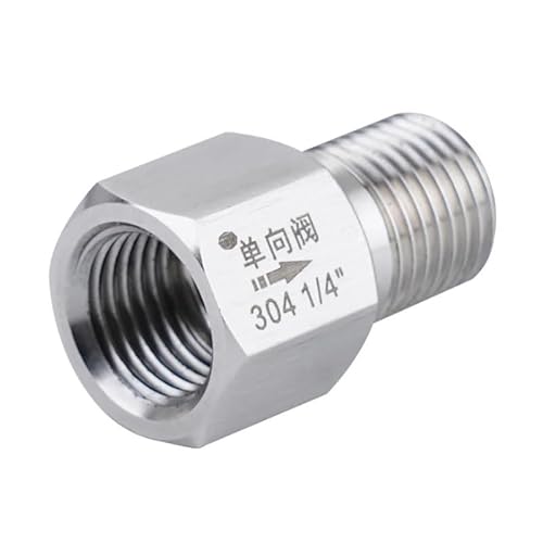 CBQZCHWDKT 1/4" BSP Female to Male Thread 304 Stainless Steel Check Valve One Way Non-Return Valve von CBQZCHWDKT