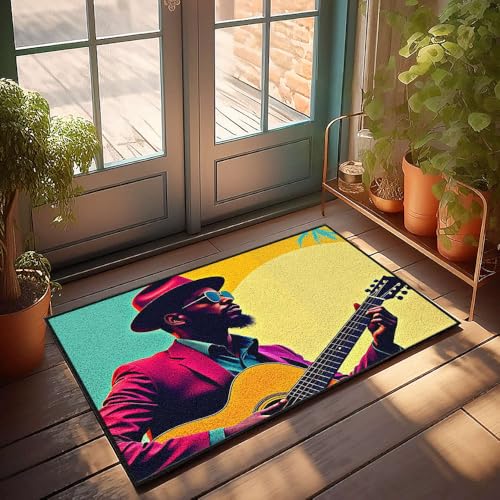 CBRT Fußmatte mit Aufschrift "Fall A Man In A Hat Playing An Acoustic Guitar", 50 x 80 cm CBRT Fußmatte mit Aufschrift "Fall A Man In A Hat Playing An Acoustic Guitar", 50 x 80 cm von CBRT