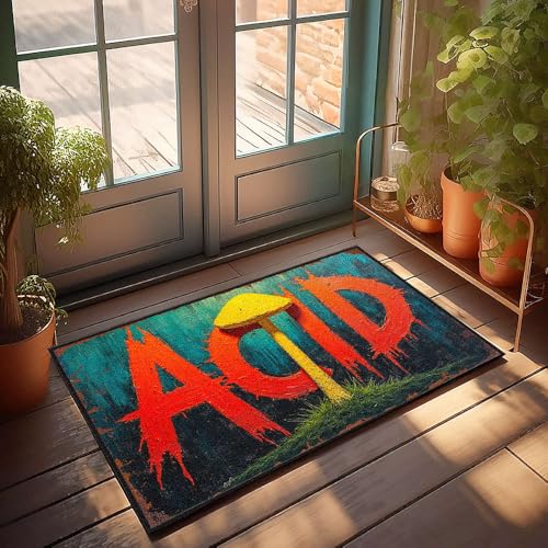 CBRT Fußmatte mit lustigem Text, Säurepilz, Badezimmerteppich-Set, lustige Outdoor-Dekoration (40 x 60 cm) von CBRT