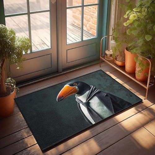 CBRT Große Fußmatte für den Außenbereich, ein Pinguin in formeller Kleidung, Fußmatte, Veranda, Herbstdekoration, allein, 50 x 80 cm CBRT Große Fußmatte für den Außenbereich, ein Pinguin in formeller Kleidung, Fußmatte, Veranda, Herbstdekoration, allein, 50 x 80 cm von CBRT