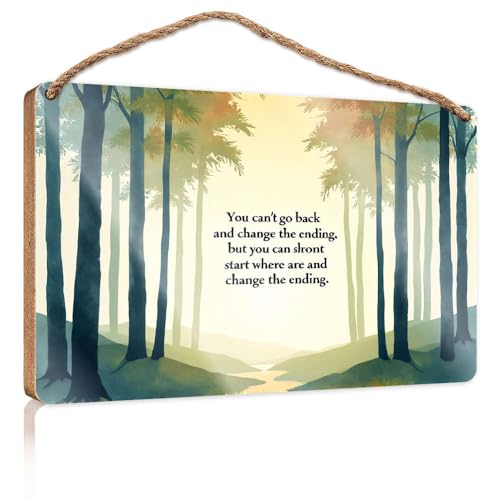 Wandschild zum Aufhängen, Aufschrift "You Can't Change The Past, But You Can Change The Future", Holzschild, Männerhöhle, Dekoration, für den Außenbereich, Terrasse, 23 x 35 cm Wandschild zum Aufhängen, Aufschrift "You Can't Change The Past, But You Can Change The Future", Holzschild, Männerhöhle, Dekoration, für den Außenbereich, Terrasse, 23 x 35 cm von CBRT