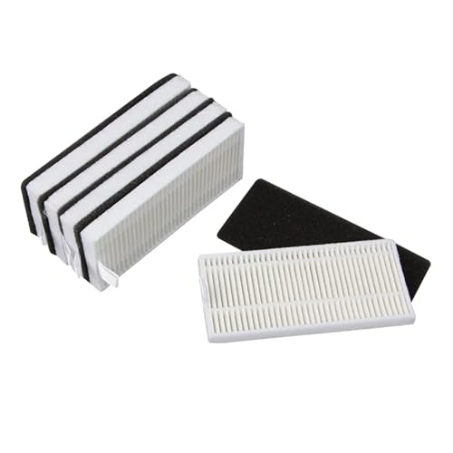 Ersatz-Set, kompatibel mit EcoVacs, Deebot 500 600 601 Cen661 Robotics Staubsaugerteile, Rollen, Hauptbürstenfilter, Seitenbürste(5sets hepa filters) von CBTZQIXJ