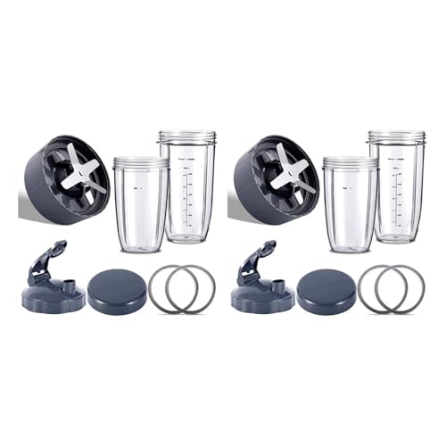 T83C-2X Mixer-Ersatzteile, kompatibel mit Nutribullet, Mixer 600 W/900 W/PRO – Entsafterklinge und 32-oz-Großbecher und 24-oz-Großbecher von CBTZQIXJ
