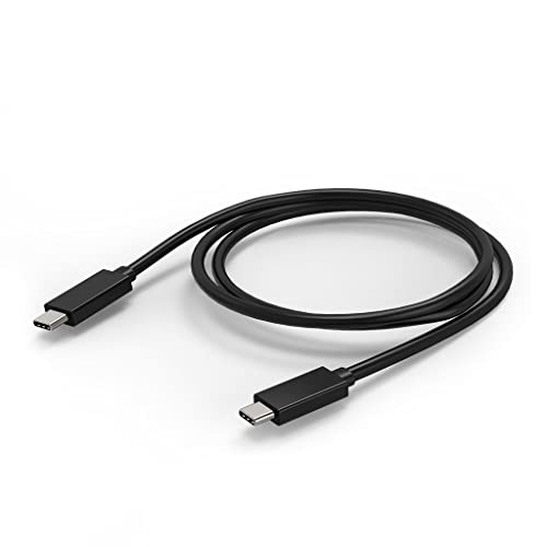 CBUS USB 3.2 Gen2 USB-C auf USB-C 100W 10Gbps Kabel Kompatibel mit Thunderbolt 3, Dockingstationen, SSD-Laufwerken, MacBook Pro/Air, Dell XPS, Lenovo Yoga, 4K/5K Monitor-Displays (1 m, Schwarz) von CBUS