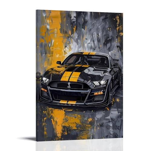 CBWVUWHJW Graffiti-Poster, Wanddekoration, Gemälde, Autos, modische Wanddekoration, hängendes Kunstposter und Wandbild, 60 x 90 cm von CBWVUWHJW