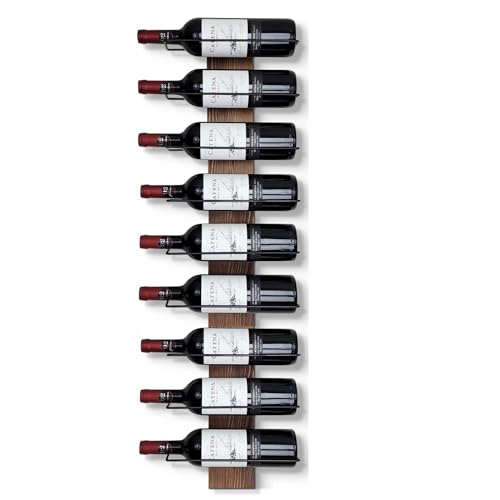 CBYJK Weinregal Wandmontage Weinregal für 9 Weinflaschen Holz Weinregale für Wand Wandmontage Weinregal für Bar, Keller, Küche, Esszimmer CBYJK Weinregal Wandmontage Weinregal für 9 Weinflaschen Holz Weinregale für Wand Wandmontage Weinregal für Bar, Keller, Küche, Esszimmer von CBYJK