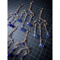 Floral Bronze Draht Ornament Suncatcher Kristall Glas Perlen Unikat Vintage Stil Rustikal Boho Auto Charm Geschenk Filigran Zart von CBradfieldDesign