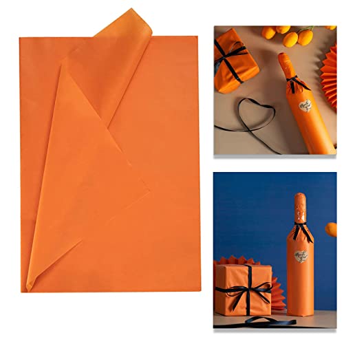 CC wonderland zone 50 Blatt Decoupage Seidenpapier Orange-50cm x 70cm,Geschenkpapier Seidenpapier Verpackungsmaterial von CC wonderland zone