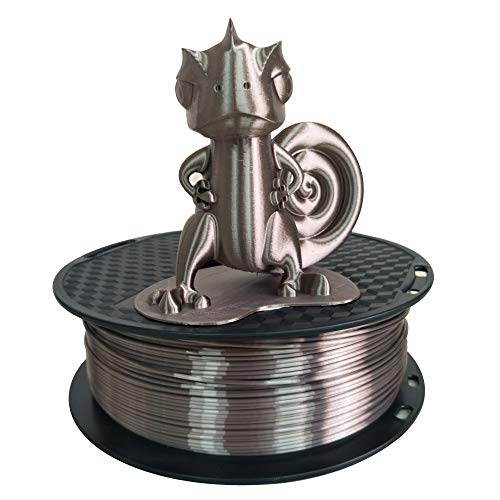 3D Druck Seide rose gold dunkel PLA Filament 1.75mm 1kg 3d drucker material seidig glänzend filament metallic leuchtend PLA metall glänzend fdm glitter CC3D Kaffee Braun Schokolade PLA Filament von CC3D