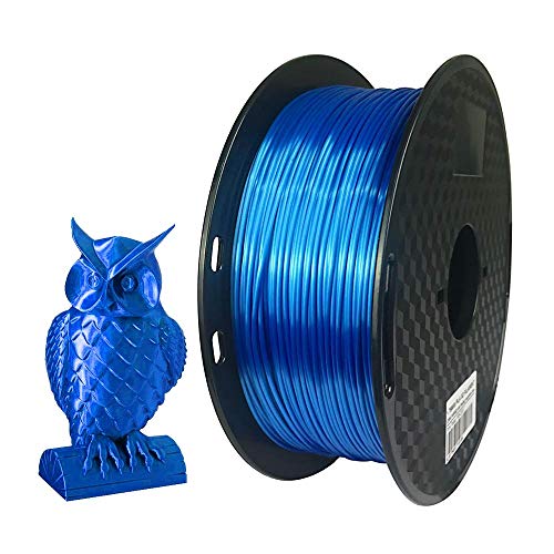CC3D Seide Saphir Blau PLA Filament 1,75 mm 1KG 3D Drucker Filament 3D Druck materialien Seidig Glänzend Seiden Metall Metallisch PLA Saphir Blau von CC3D