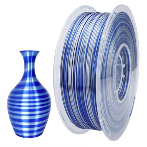 CC3D Seide Süßigkeiten PLA Filament Blau Silber 1,75 mm 1KG Karamell farbe Dynamisches 3D Drucker glänzendes mehrfarbiges FDM 3D Druck materialien Süßigkeiten PLA Blau Silber CC3D Seide Süßigkeiten PLA Filament Blau Silber 1,75 mm 1KG Karamell farbe Dynamisches 3D Drucker glänzendes mehrfarbiges FDM 3D Druck materialien Süßigkeiten PLA Blau Silber von CC3D