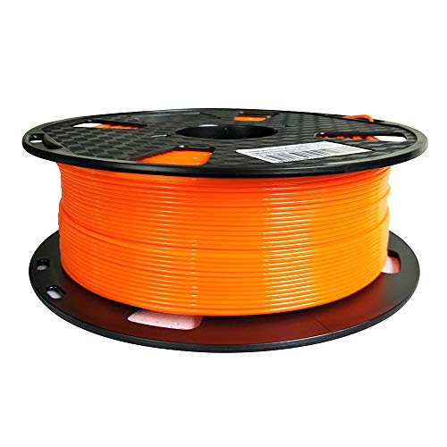 Orangefarbenes PETG-Filament, 1,75 mm, 1 kg, 3D-Drucker-Filament, 1 kg Spule, 3D-Druckmaterialien, passend für die meisten FDM-Drucker, einfach zu drucken, CC3D Orange von CC3D