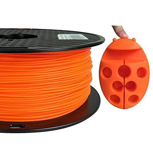 CC3D PLA Max PLA+ Orange Filament 1,75mm 3D Drucker Filament 1KG FDM 3D Druckmaterial Stärker als normales PLA Pro PLA Plus Filament Flame Orange PLA Filament von CC3D