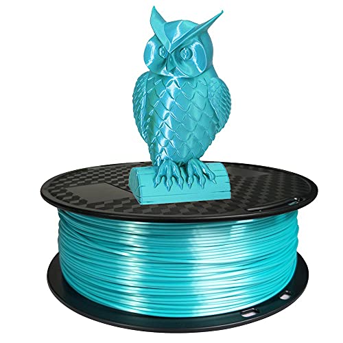 CC3D Seide PLA Filament Metall Blau 1,75 mm 1KG 3D Drucker Filament Glänzend Seiden Cyan 3D Drucken Materialien Scheinen Seidig Glänzend Metallisch Metall von CC3D