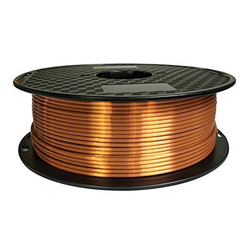 Silk Copper PLA-Filament, 2,85 mm, 3D-Drucker-Filament, glänzendes PLA-Filament, 1 kg Kupfer-Filament, Spule, 3D-Druckmaterial, seidiges PLA-Metall, metallisches Kupfer CC3D von CC3D