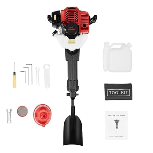 52CC 2-Takt-Digger, Handheld Benzinbagger Gartenbaum Grabmaschine, Tragbare Gas Powered Sapling Tree Planting Schaufel Tragbarer Bagger Garten Baum Digger für Bauernhof von CCAUUB