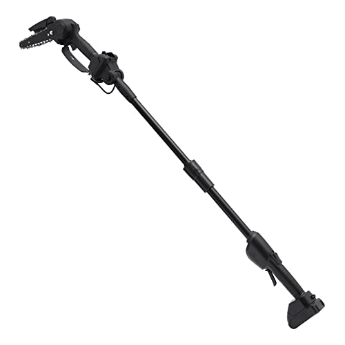 CCAUUB 2-in-1 wiederaufladbare Stangensäge mit Akku und Ladegerät, 550W Akku Batteriestrommastsäge Baumtrimmer Kettensäge, Lange Verlängerung Gartenzweigschneider für Baumschnitt Ast Cutting von CCAUUB