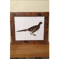 Bild Aus Fasanenfedern - Handgefertigt in Deutschland | 30 X 25 cm Bild Aus Fasanenfedern - Handgefertigt in Deutschland | 30 X 25 cm von CCBYVICKI