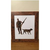 Handgefertigte Fasan Federn Mann Und Hund Land Dekor | 30 X 25 cm Handgefertigte Fasan Federn Mann Und Hund Land Dekor | 30 X 25 cm von CCBYVICKI