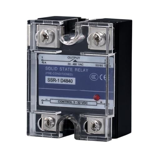 10A 25A 40A DA Single Phase DC Control AC Heat Sink 220V Relay To 3-32VDC SSR-10DA 25DA 40DA Solid State Relay(80DA) von CCCAZ1