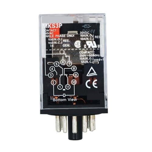 1Pcs MKS3P Relay DC24V AC220V AC110V AC24V DC12V(MKS3P AC220V) von CCCAZ1