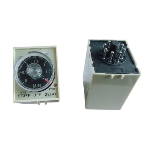 1pcs ST3PF2 ST3PF-2 Time relay DC12V DC24V AC36V AC110V AC220V AC380V Power off delay relay 2NO 2NC 8Pin(60S,220V) von CCCAZ1