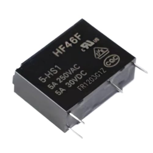 5pcs Power Relay HF46F-5-HS1 HF46F-12-HS1 HF46F-24-HS1 5A 250V 4PIN 5V 12V 24V DC(HF46F-012-HS1) von CCCAZ1