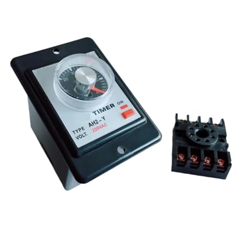 AH2-Y Time relay AC110V AC220V AC380V Power on delay timer time relay 8Pin with base 1S 10S 30S 60S 10M 30M 60M(AC110V,30M) von CCCAZ1