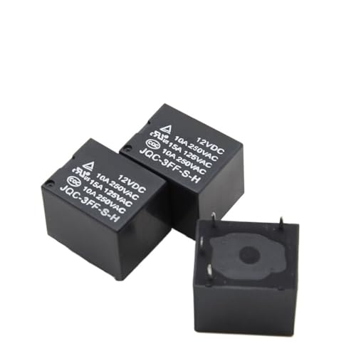 CCCAZ1 Mini PCB Relay 5 Pin 10A JT73 5V/6V/12V/24VDC Relay JQC-3FF(5 Pin Change,24V) von CCCAZ1