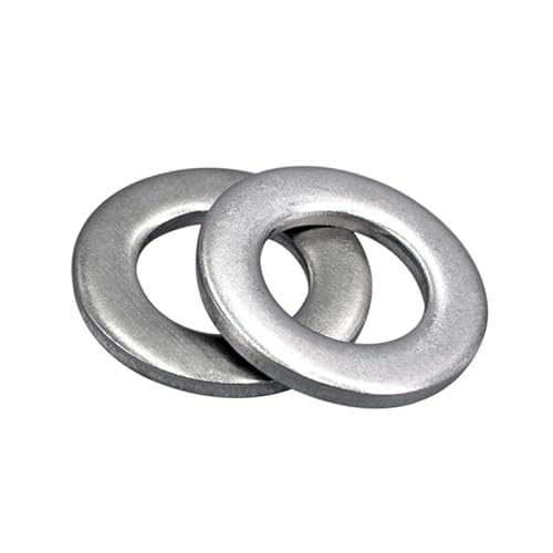 Unterlegscheibe 1/4 Zoll ID x 1/2 Zoll Außendurchmesser, Edelstahl 304, glatte Oberfläche, Nenndicke (110 Stück) (3/8 Zoll x 3/4 Zoll OD, 150 Stück) von CCCAZ1