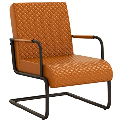 Bequemer Akzent-Lesestuhl, Liege- und Entspannungssessel, gemütlicher Lounge-Sessel, rutschfester Entspannungssessel for Wohnzimmer, elegant for die Entspannung im Büro ( Color : Braun , Size : 64.5 x von CCCINER