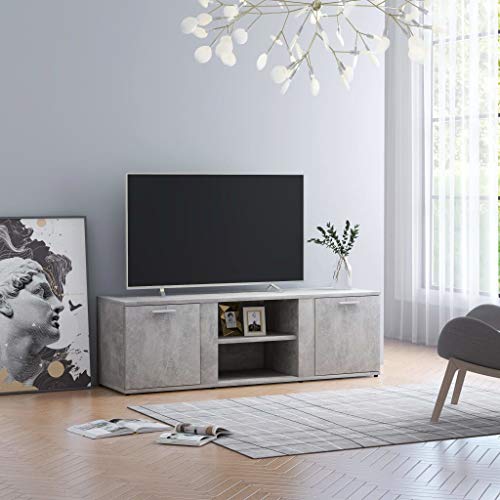 CCCINER TV-Schrank Betongrau 120x34x37 cm Holzwerkstoff,Schlichter Fernsehschrank mit Aufbewahrung Betonoptik für Wohnzimmer TV-Bänke, TV-Möbel CCCINER TV-Schrank Betongrau 120x34x37 cm Holzwerkstoff,Schlichter Fernsehschrank mit Aufbewahrung Betonoptik für Wohnzimmer TV-Bänke, TV-Möbel von CCCINER