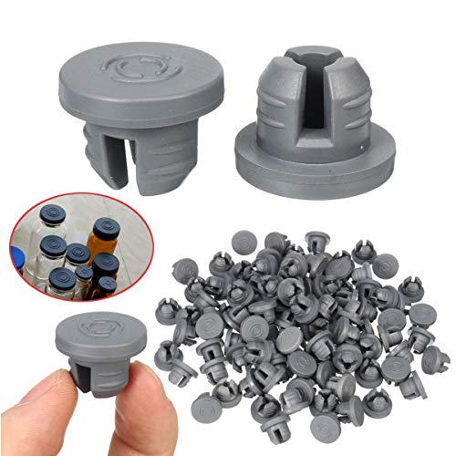 CCChaRLes 100Pcs Gummi Stopper Selbstheilende Injektion Ports Impfung Für 20Mm Öffnung Werkzeuge Kit CCChaRLes 100Pcs Gummi Stopper Selbstheilende Injektion Ports Impfung Für 20Mm Öffnung Werkzeuge Kit von CCChaRLes