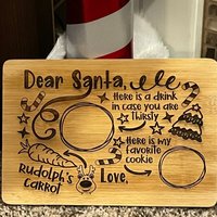 Weihnachtsmann Tabletts Perfekt Für Die Weihnachtsnachtstradition von CCCreationsandmoreUS