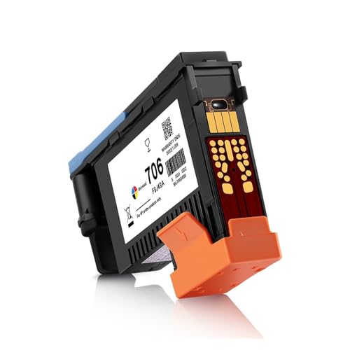 706 F9J49A Druckkopf Kompatibel mit HP DesignJet D5800 Drucker 130ML Universal 706 Druckkopf Mit Chip Stecker Und Spielen Druckkopf von CCFGBHH