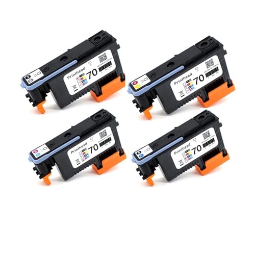 HP70 Druckkopf C9404A C9405A C9406A C9407A Kompatibel mit HP Designet Z2100 Z3100 Z3200 Z5200Z5400 Drucker 70 Kopf(1 Set (4 PCS)) von CCFGBHH