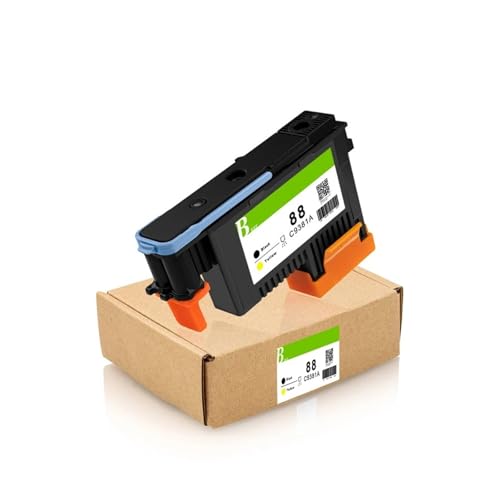 HP88 Druckkopf C9381A C9382A 88 Druckkopf Kompatibel mit HP Officejet Pro K5400 K550 K8600 L7480 L7550 L7580 L7590 L7650 L7580 L7750(1PC - BK and Y) von CCFGBHH