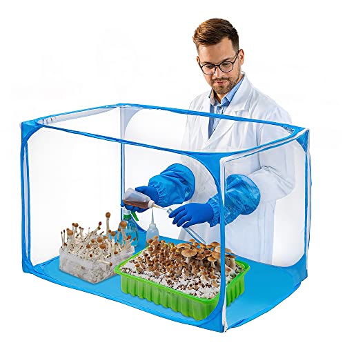CCGRTART Still Air Box Pilz-Wachstumszelt-Set, tragbar, 90 x 59 x 59 cm, Blau von CCGRTART