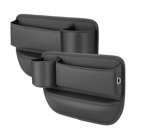 CCHMQ Aufbewahrungsbox für Autositze für Alfa Romeo Spider GTV (Type 916) 1994-2006, Autositz Seitentaschen Organizer Lückenfüller Zubehör,A-Black von CCHMQ
