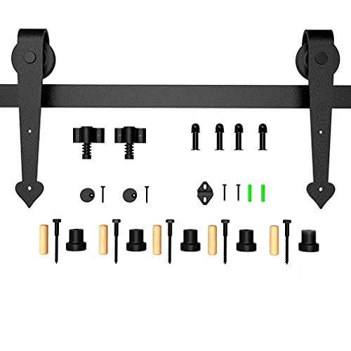 167cm/5.5FT Schiebetürbeschlag Set Schiebetürsystem Zubehörteil schiebe türe Schiebetür schiebetürbeschlag set/sliding barn door hardware Heart Hangers von CCJH