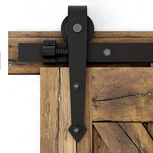 213cm/7FT Schiebetürbeschlag Set Schiebetürsystem Zubehörteil schiebe türe Schiebetür schiebetürbeschlag set/sliding barn door hardware Arrow Shape von CCJH