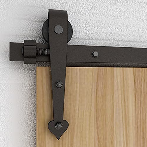 243cm/8FT Schiebetürbeschlag Set Schiebetürsystem Zubehörteil schiebe türe Schiebetür schiebetürbeschlag set/sliding barn door hardware Heart Hangers von CCJH