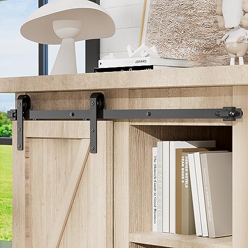 CCJH 120 cm / 4 ft Mini-Schließfach-Schrank mit Hardwarekit, einzelnes Paket für Track-Träger, geeignet für Fenster zur Aufbewahrung von TV-Schränken, J-Form (ohne Schränke) von CCJH